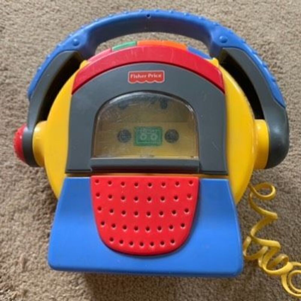 Fisher Price Tuff Stuff Cassette Player With Microphone For Parts Only Does Not